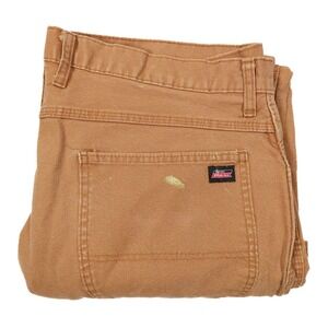 DICKIES Men's 38x32 Khaki Canvas Paint Splatter Carpenter‎ Utility Work Pants